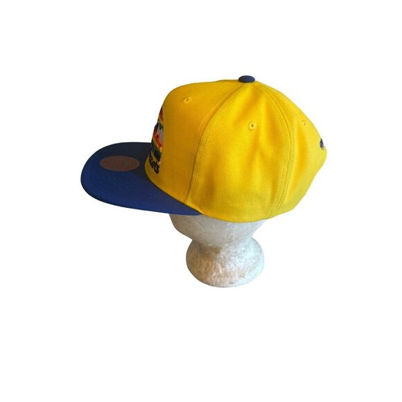 Denver Nuggets Snapback Cap Mitchell & Ness Nostalgia Co. Yellow & Blue - Picture 2 of 7